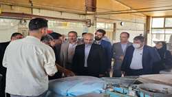 بازدید بازرس کل قضایی آذربایجان غربی از مجتمع آرد فردوس ارومیه